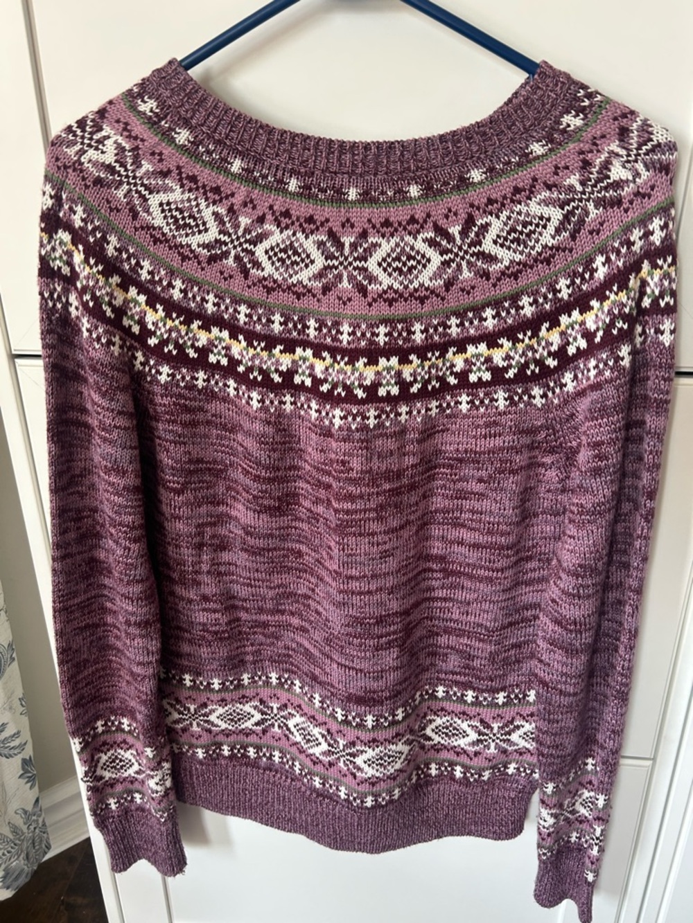 Fair Isle Knit Cardigan Sweater l Nordic Cottagecore l Size Medium - Picture 4 of 9